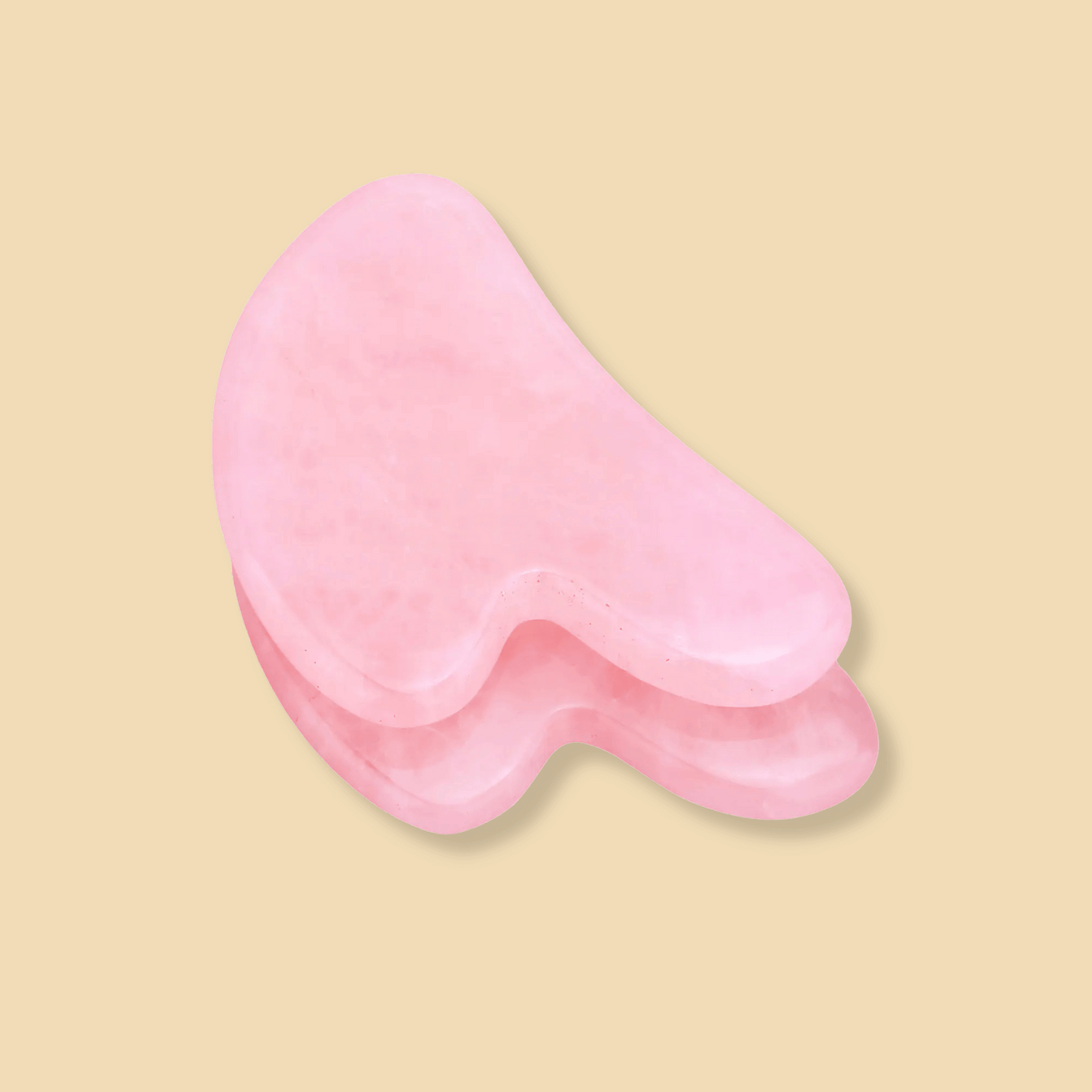 Natural Pink Crystal Guasha Board for Body Massage - KUFFYA