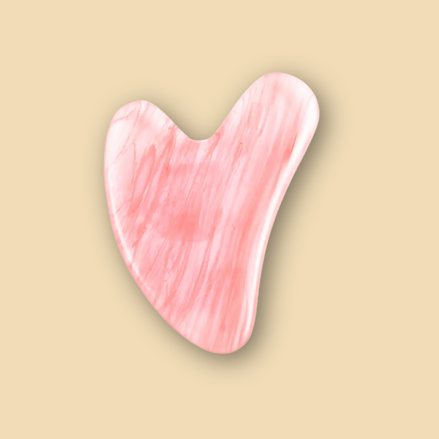 Natural Pink Crystal Guasha Board for Body Massage - KUFFYA