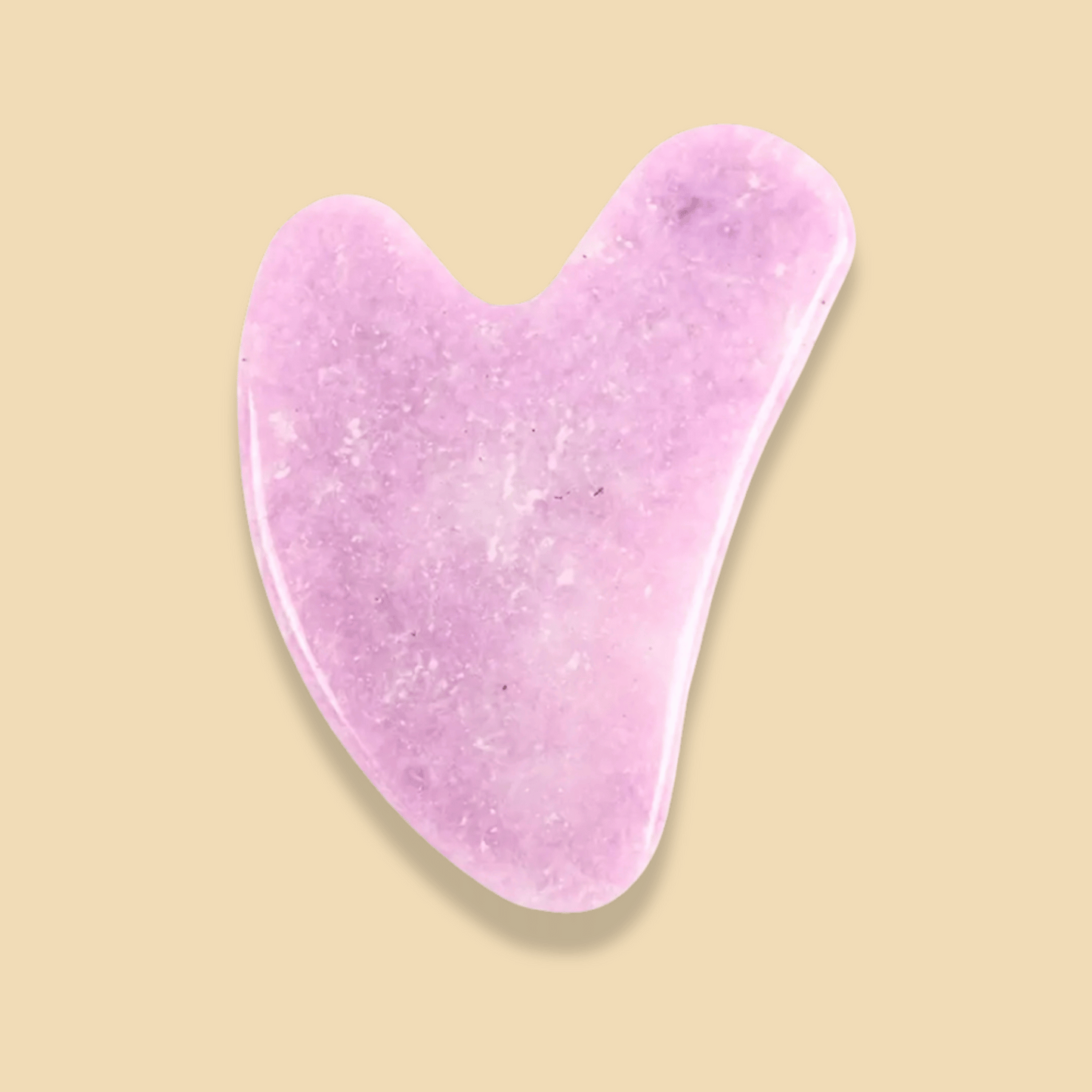Natural Pink Crystal Guasha Board for Body Massage - KUFFYA