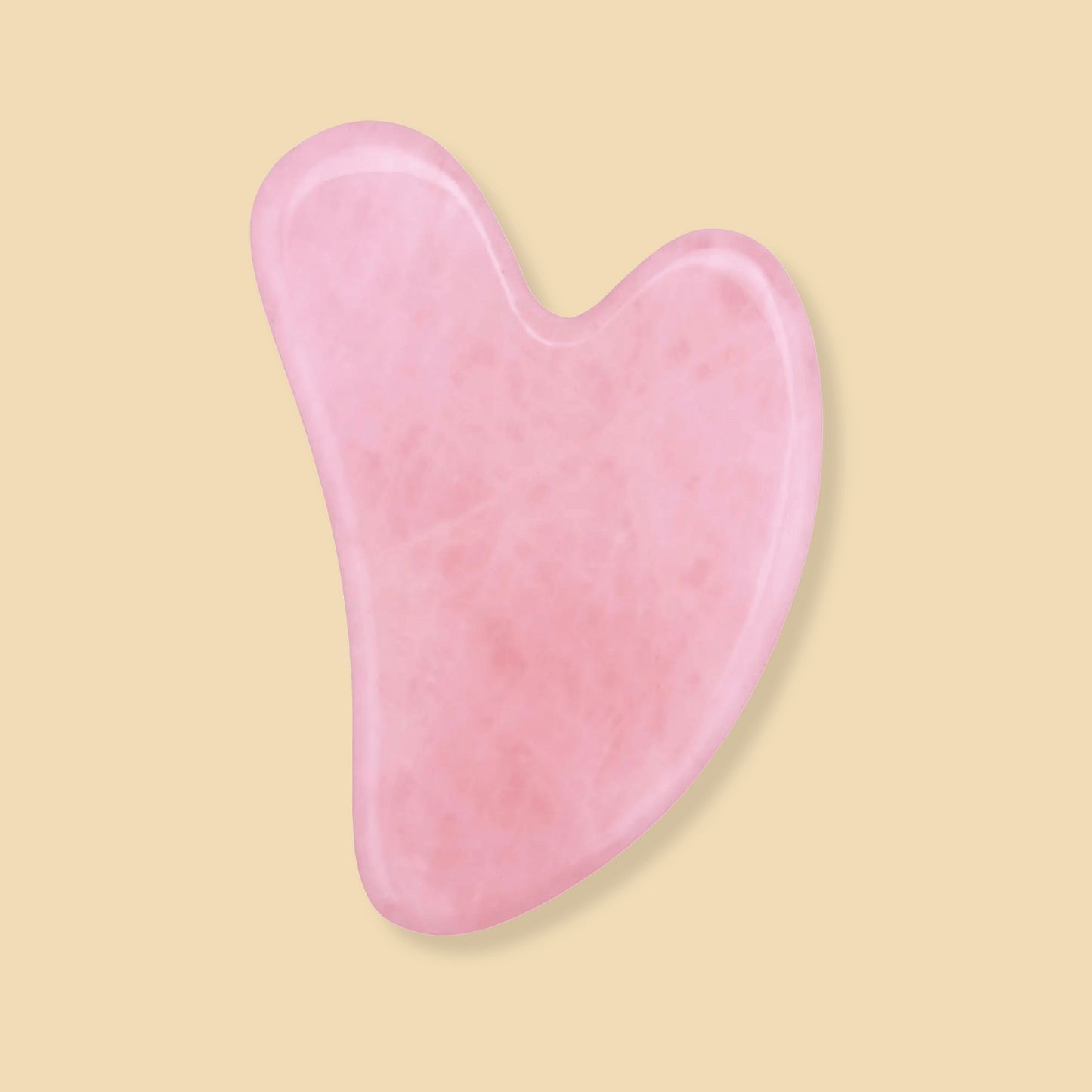Natural Pink Crystal Guasha Board for Body Massage - KUFFYA