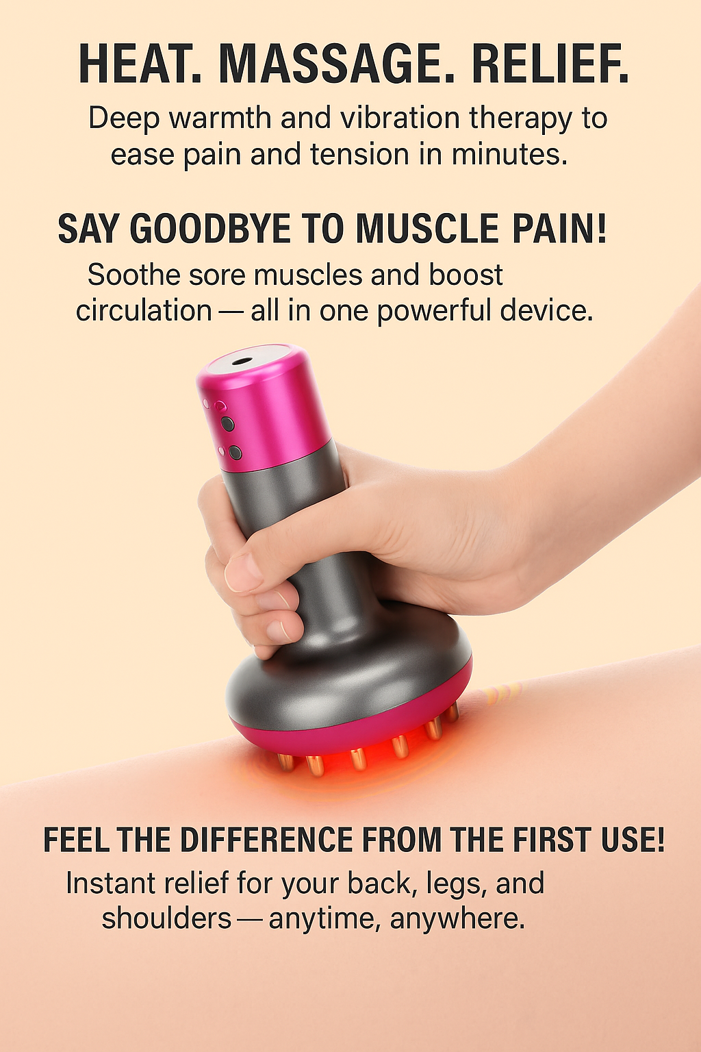 EMS Guasha Device with Heat | Face Lifting Tool – KUFFYA